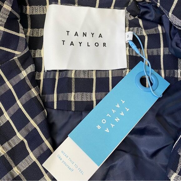 Tanya Taylor Lotta Contrast Combo Trench Coat - Picture 11 of 16